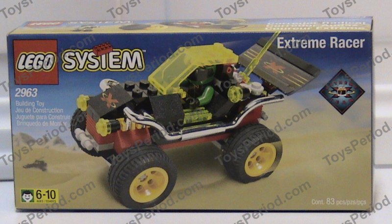 LEGO 2963 Extreme Team Racer Set Parts Inventory and Instructions