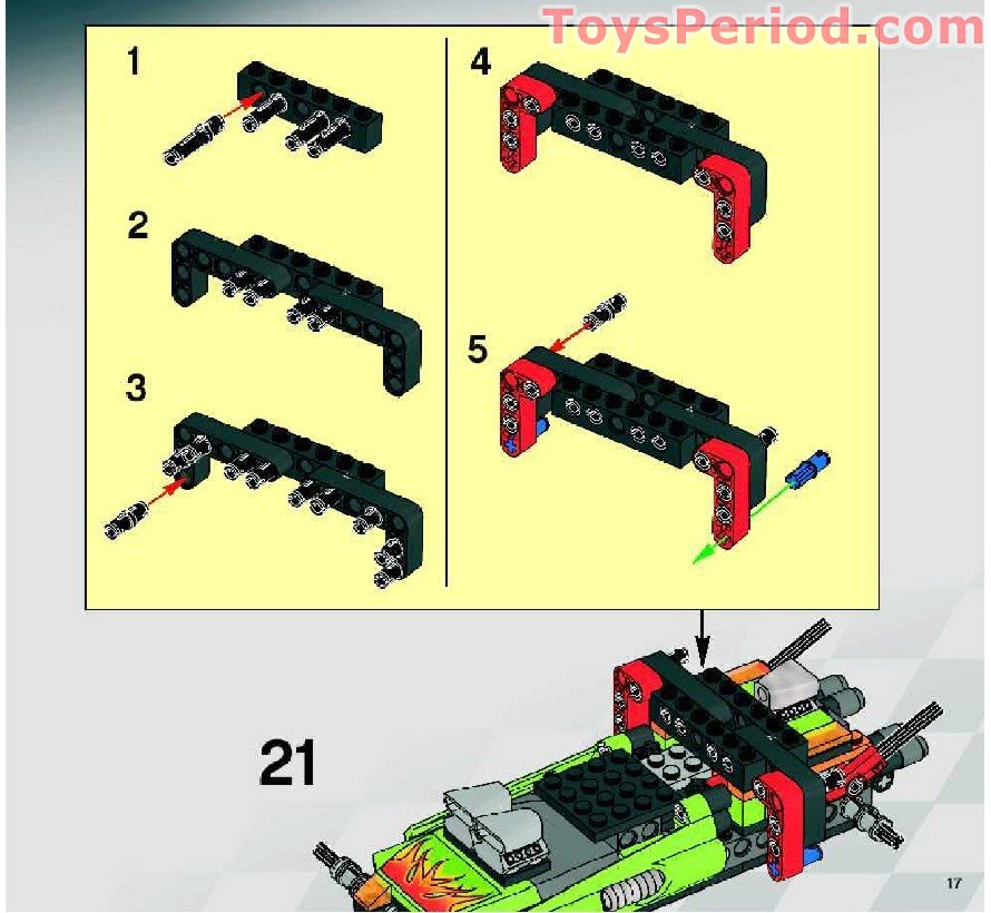 LEGO 8141 Off Road Power Set Parts Inventory and Instructions