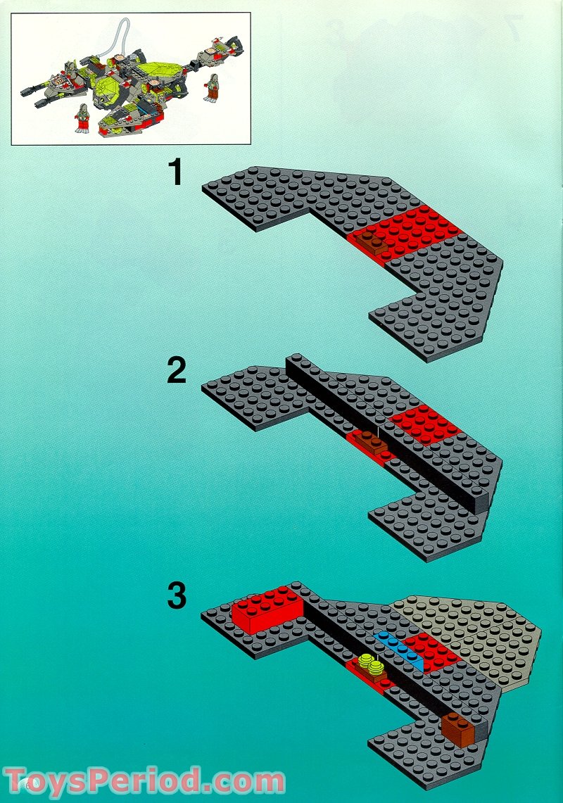 LEGO 6160 Sea Scorpion Set Parts Inventory and Instructions - LEGO