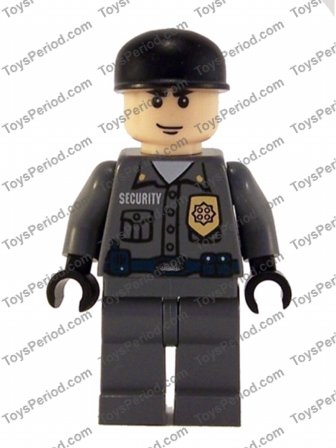 Batman Arkham Asylum Security Guard Police Officer Minifigure Keychain Made  With LEGO Parts -  Sweden