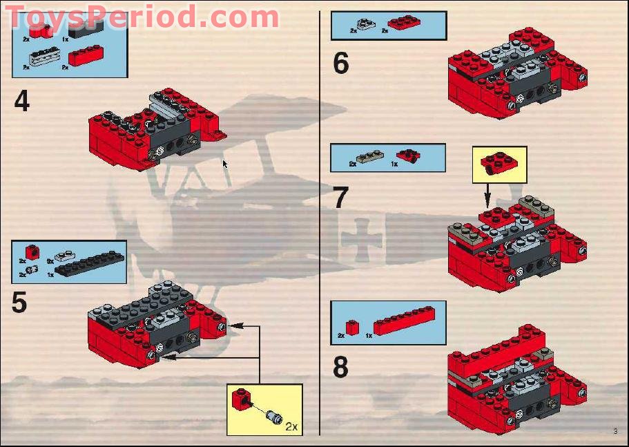 LEGO Set 10024-1 Red Baron (2002 Creator > Creator Expert