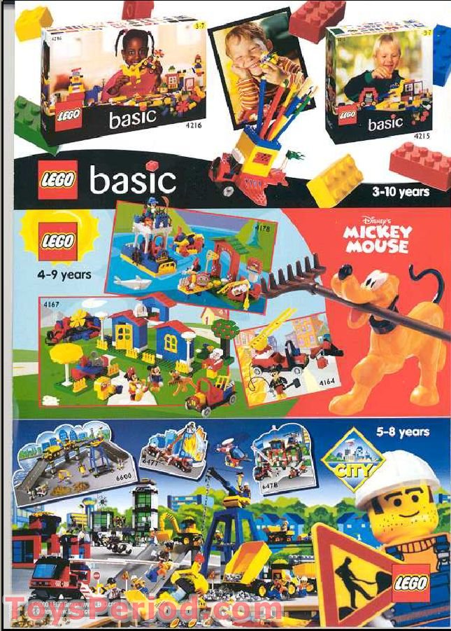 LEGO 4166 Mickey's Car Garage Set Parts Inventory and