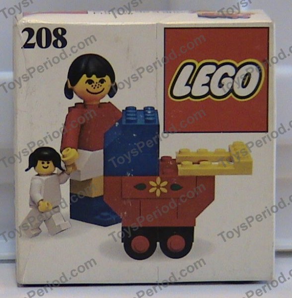 LEGO 208 Mother with Baby Carriage Set Parts Inventory and 