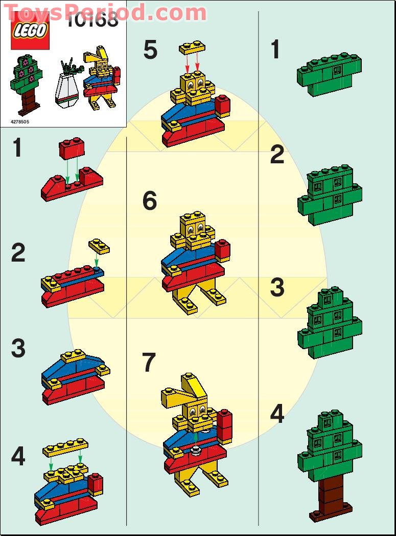 eyeball of parts Parts Bunny 10168 Mrs. Set Instructions and LEGO Inventory