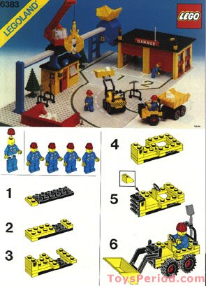 LEGO 6383 Public Works Center Set Parts Inventory and Instructions