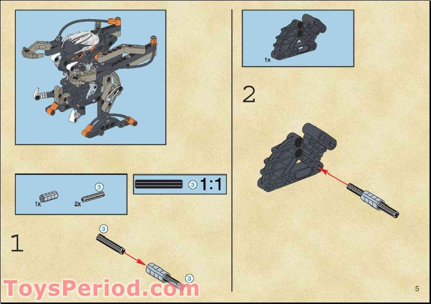 User manual Lego Bionicle 8552 (2 pages)