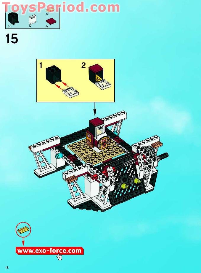 LEGO 8107 Fight for the Golden Tower Set Parts Inventory and