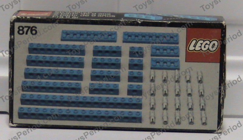 LEGO 876 Blue Beams with Connector Pegs Set Parts 