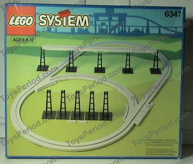 LEGO 6347 Monorail Accessory Track Set Parts Inventory and