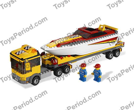 LEGO 4643 Power Boat Transporter Set Parts Inventory and