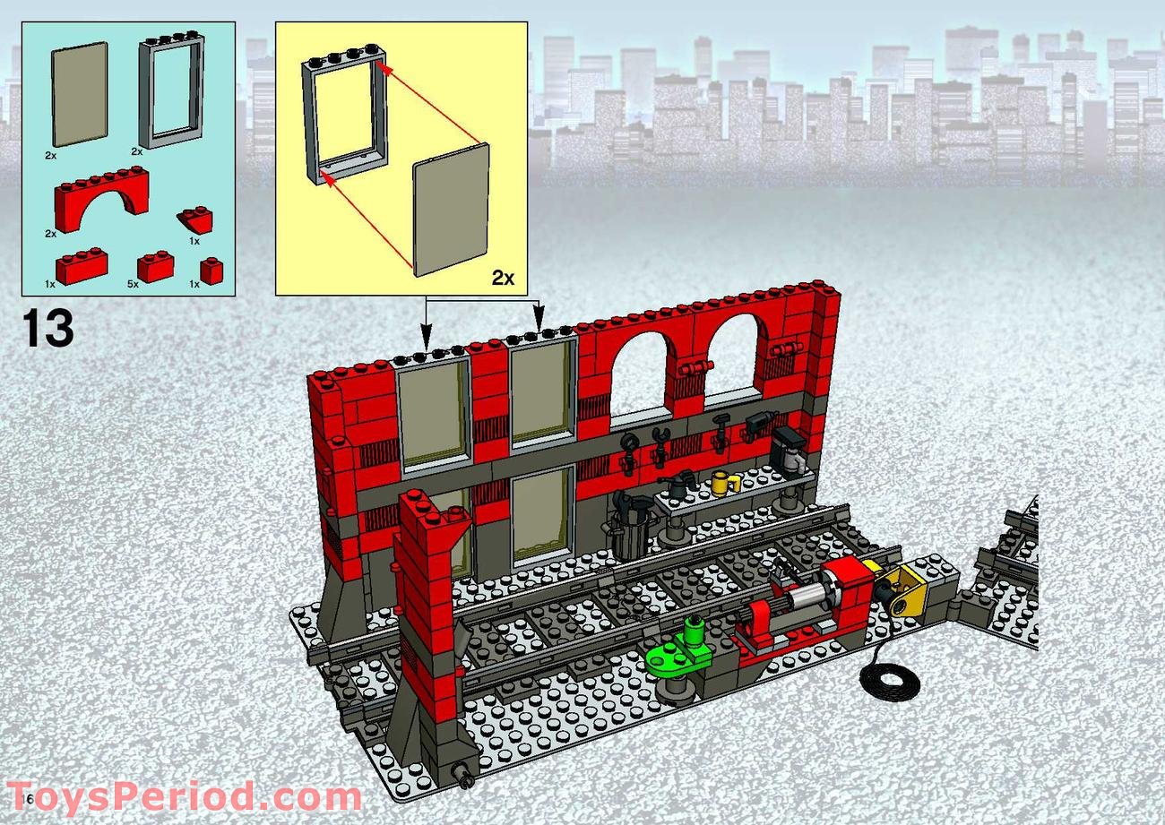 LEGO 10027 Train Engine Shed Set Parts Inventory and Instructions