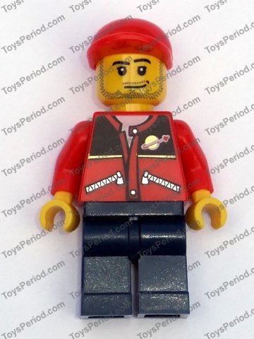 Fishing Boat Captain - Dark Red Jacket and Hat : Minifigure adp052