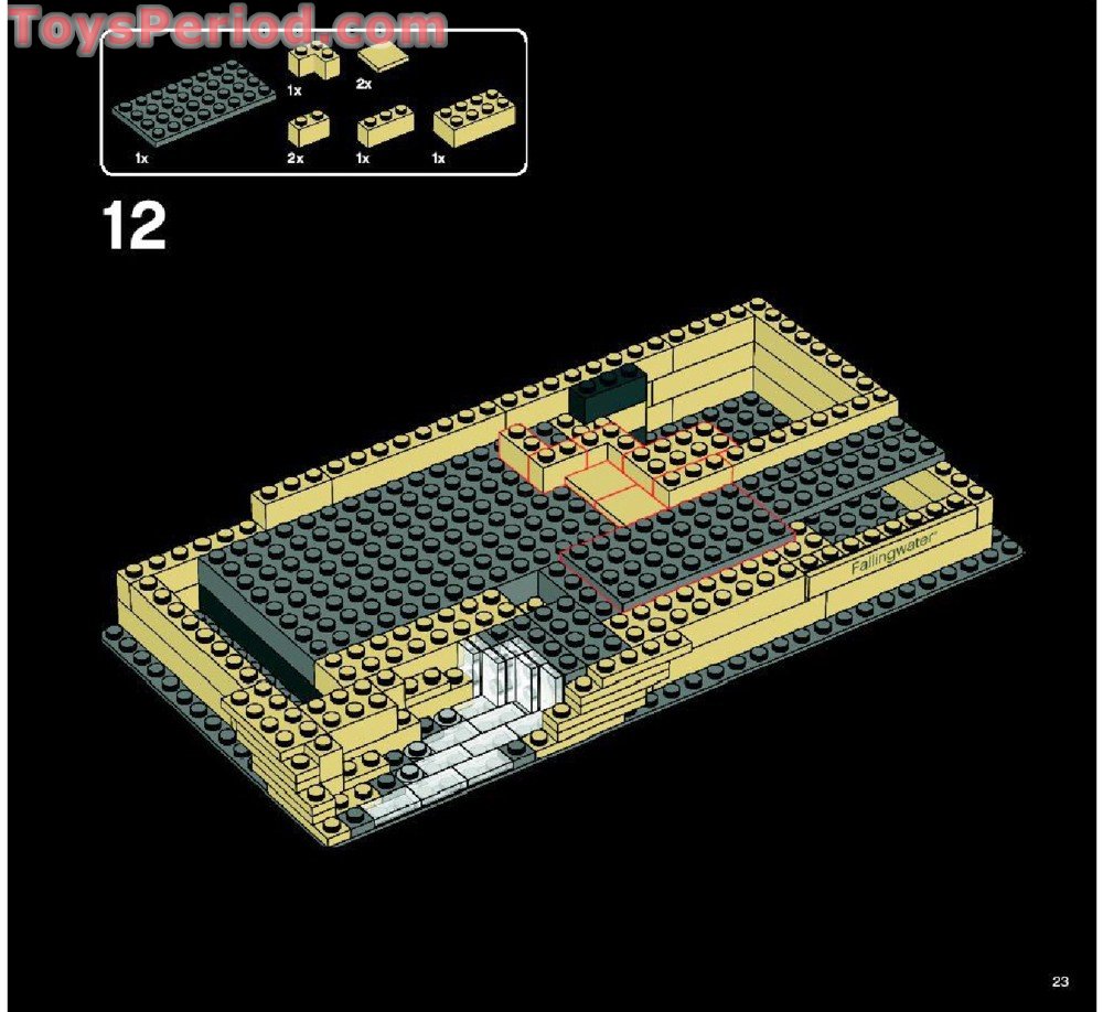 falling water lego set