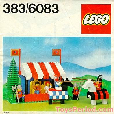 LEGO 383-2 Knight's Tournament Set Parts Inventory and