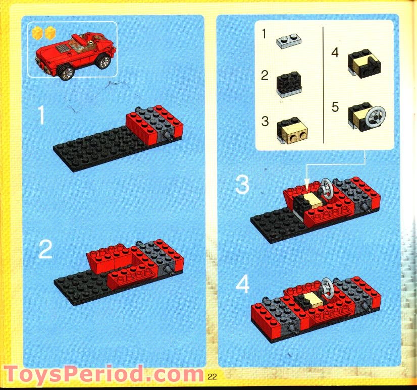 LEGO 4883 Gear Grinders Set Parts Inventory and Instructions