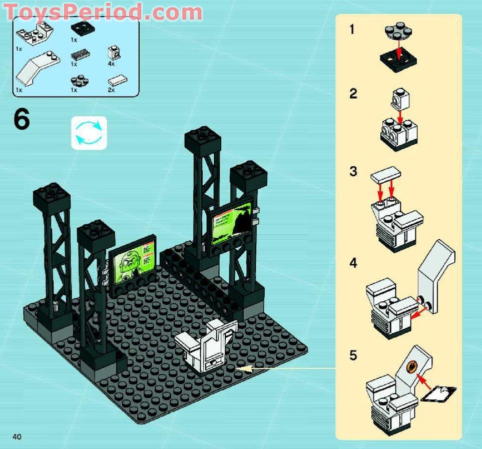 LEGO 8637 Mission 8: Volcano Base Set Parts Inventory and Instructions -  LEGO Reference Guide