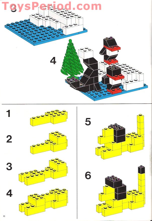 LEGO 550-1 Basic Building Set Set Parts Inventory and Instructions