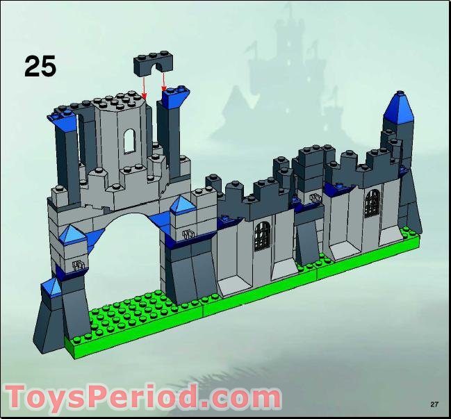 LEGO 8799 Knights' Castle Wall Set Parts Inventory and