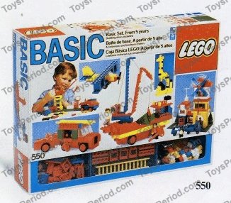 LEGO 550-1 Basic Building Set Set Parts Inventory and Instructions