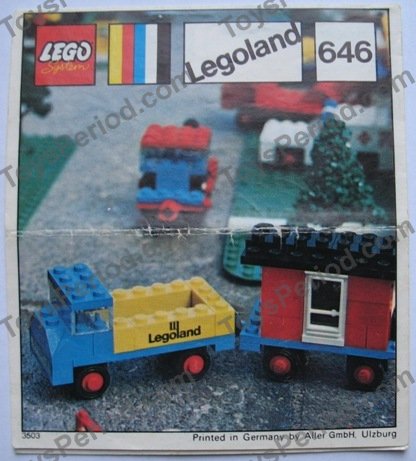 LEGO 646-2 Mobile Site Office Set Parts Inventory and Instructions