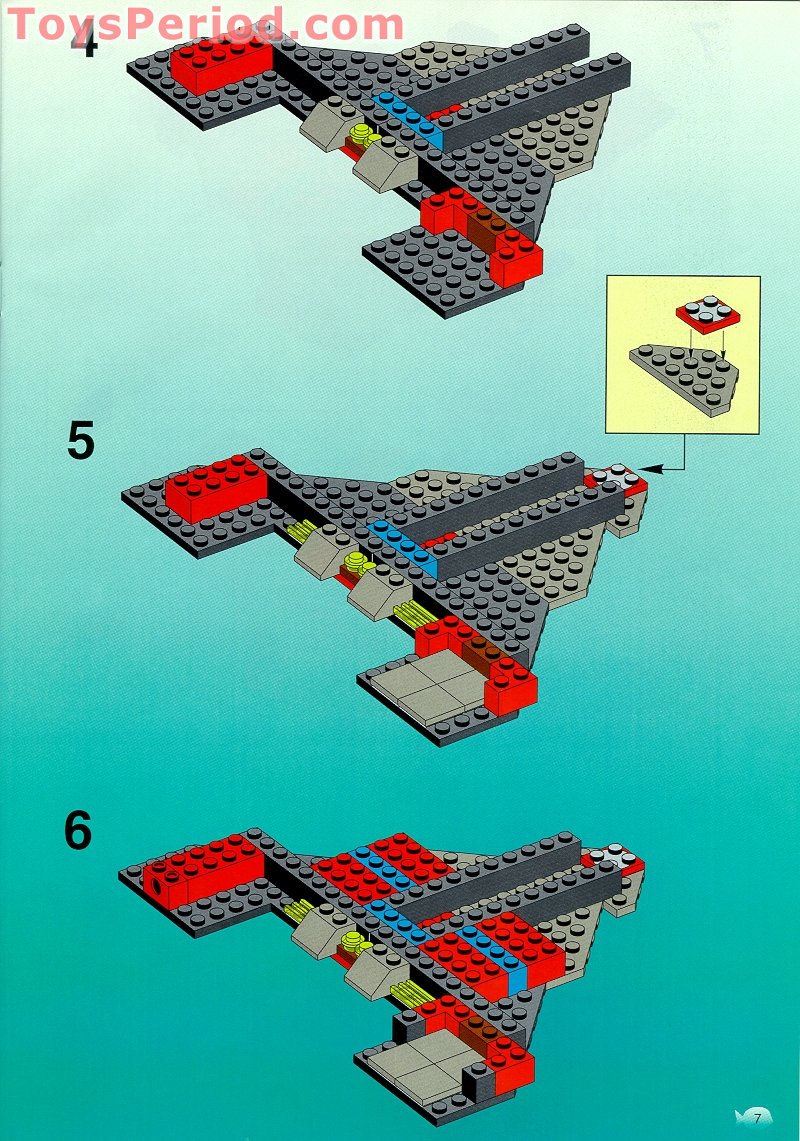 LEGO 6160 Sea Scorpion Set Parts Inventory and Instructions - LEGO