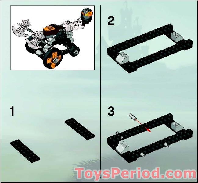 LEGO 8701 King Jayko Set Parts Inventory and Instructions - LEGO