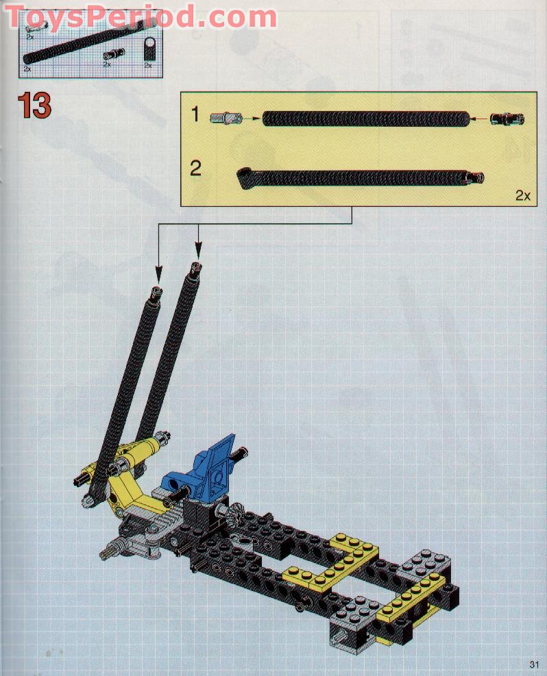 LEGO 8248 Forklift Set Parts Inventory and Instructions - LEGO