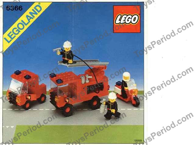 LEGO 6366 Fire and Rescue Squad Set Parts Inventory and