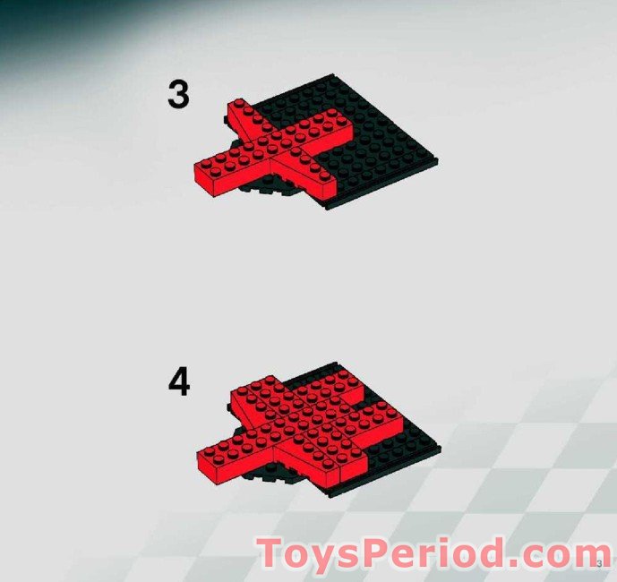 LEGO Racers: Ferrari 248 F1 1:24 (8142) Missing 1 Brick, Working