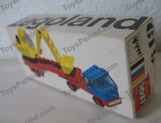 LEGO 649-1 Low Loader with Excavator Set Parts Inventory and 