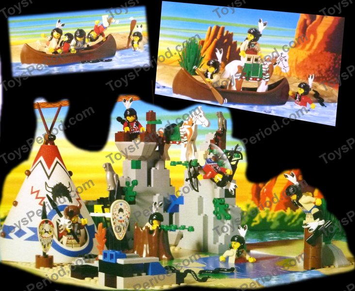 LEGO 6748 Boulder Cliff Canyon American Indians Western Set Image