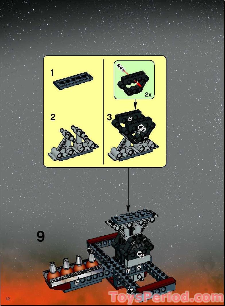 LEGO 7260 Wookiee Catamaran Set Parts Inventory and 