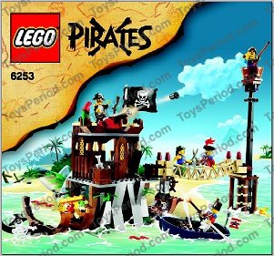 LEGO 6253 Shipwreck Hideout Set Parts Inventory and Instructions