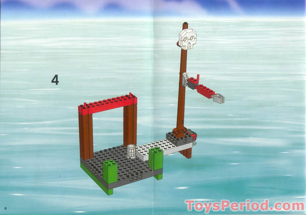 lego 7073 pirate dock set parts inventory and instructions