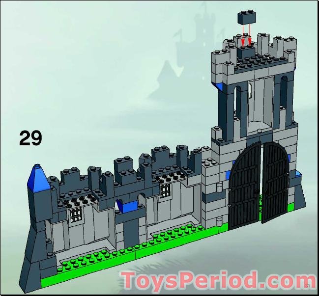 LEGO 8799 Knights' Castle Wall Set Parts Inventory and