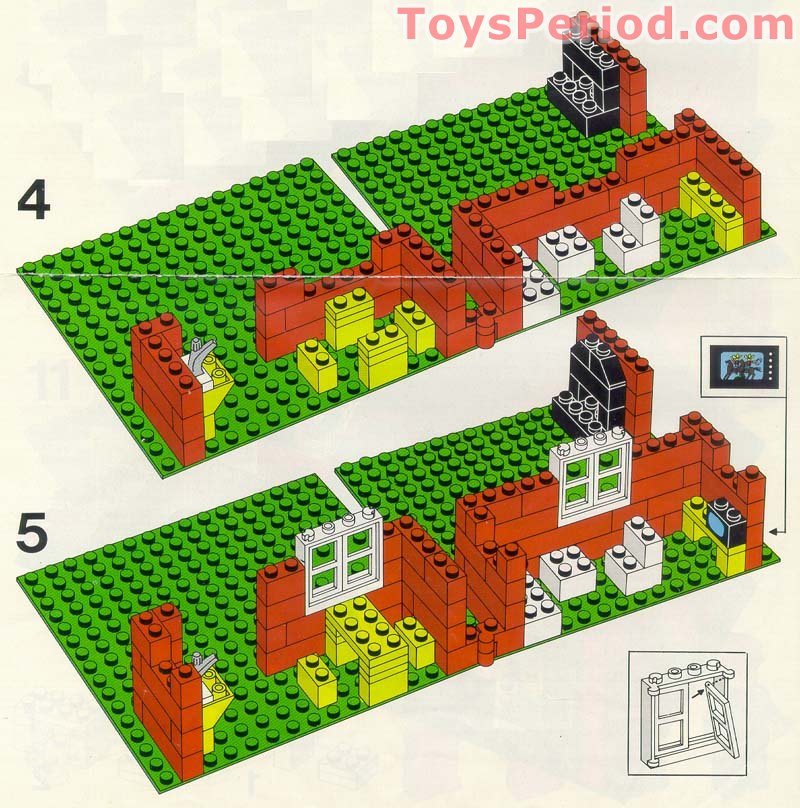 LEGO 560-1 Town House with Garden Set Parts Inventory and Instructions