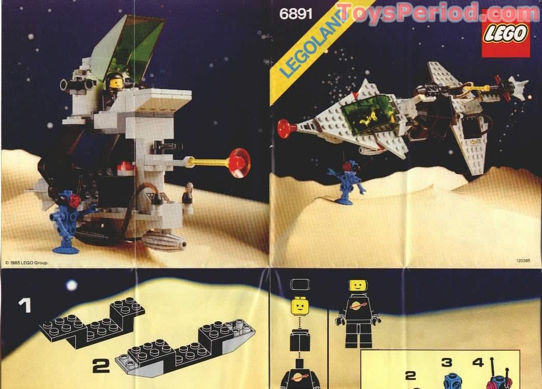 LEGO 6891 Gamma-V Laser Craft Set Parts Inventory and Instructions