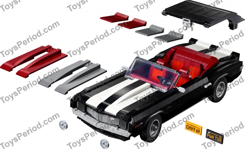 LEGO 10304 Chevrolet Camaro Z28 Set Parts Inventory and