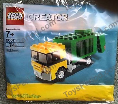 LEGO 20011 Garbage Truck Set Parts Inventory and Instructions