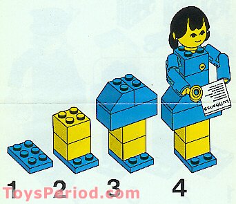 LEGO 1561-2 Lufthansa Promotional Set, Flight Crew Set Parts