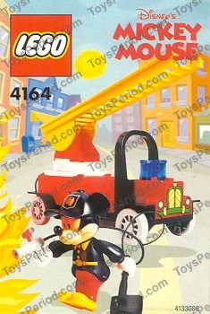 LEGO 4164 Mickey's Fire Engine Set Parts Inventory and