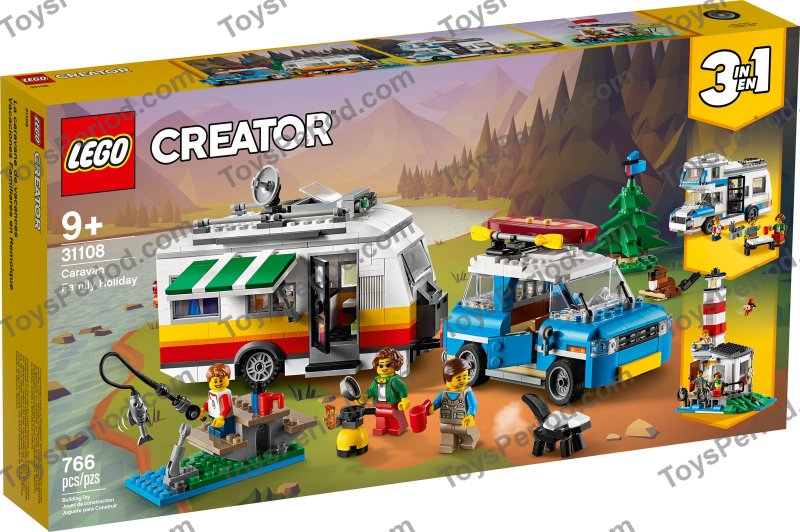 LEGO 31108 Caravan Family Holiday Set Parts Inventory and